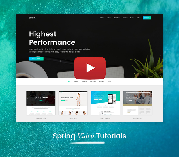 Spring - Das leistungsstärkste Mehrzweck-WordPress-Theme - 7