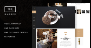 The Barber Shop – Ein-Seiten-Layout für Friseursalon