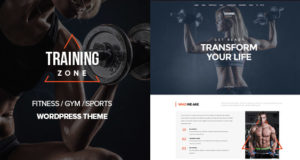 Trainingszone – Gym & Fitness WordPress Template