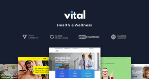 Vital | Gesundheit, Medizin und Wellness WordPress Vorlage