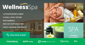 Wellness SPA – Resort, SPA & Beauty Salon WordPress Vorlage