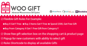 Woo Gift: Erweitertes Woocommerce-Geschenk-Plugin
