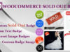 Woocommerce Ausverkauft Abzeichen
