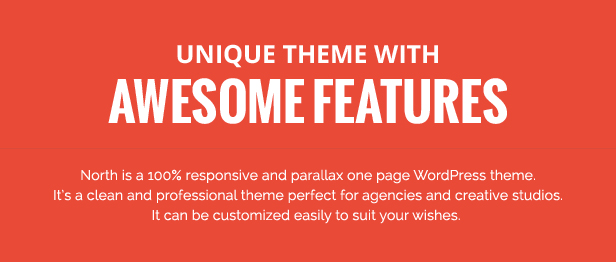 Nord - Eine Seite Parallax WordPress Theme - 2