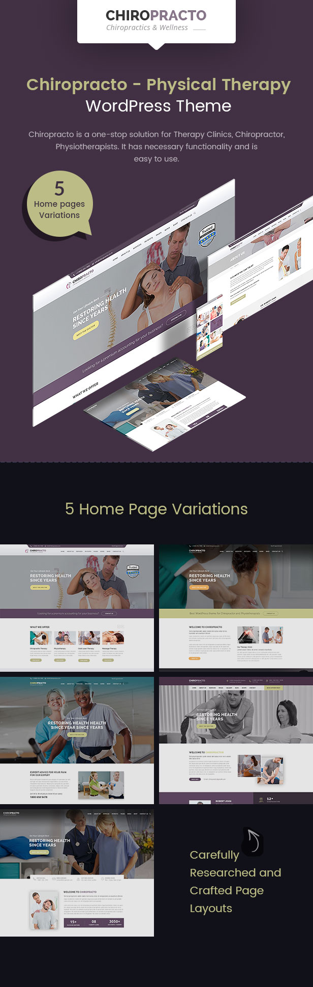 Chiropraktik - Physiotherapie WordPress Theme - 1