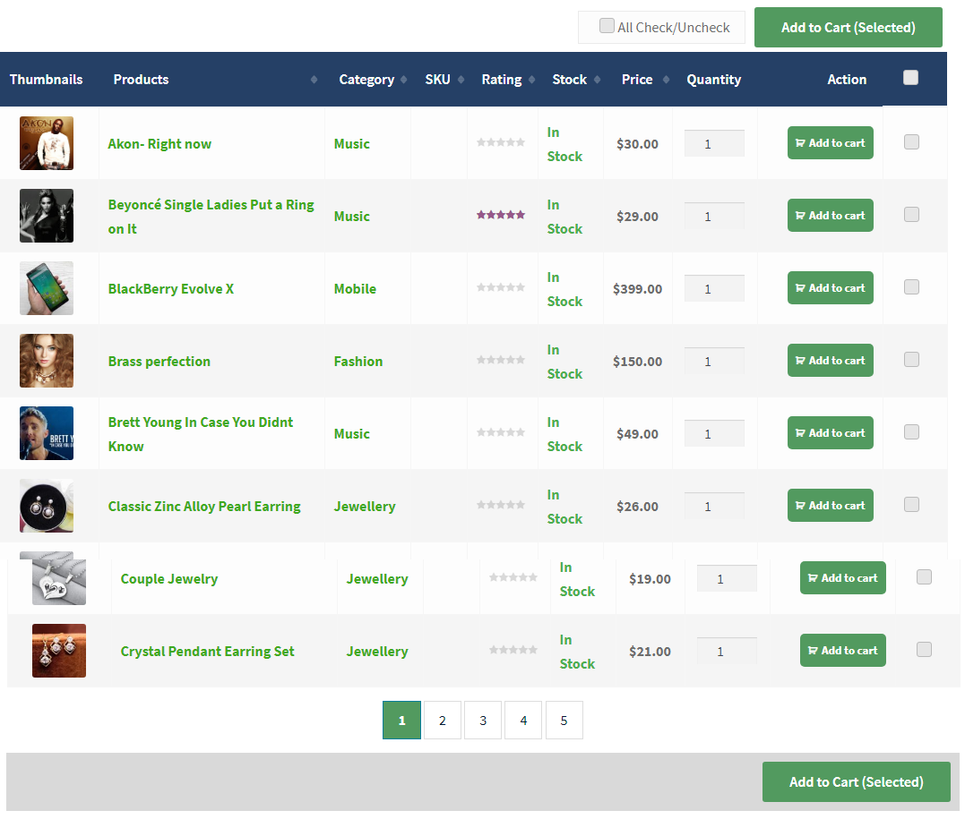 Woo Product Table Pro - Lösung zum Anzeigen der WooCommerce-Produkttabelle - 9