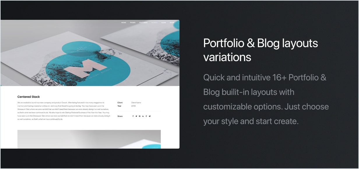 Portfolio- und Blog-Vorlagen