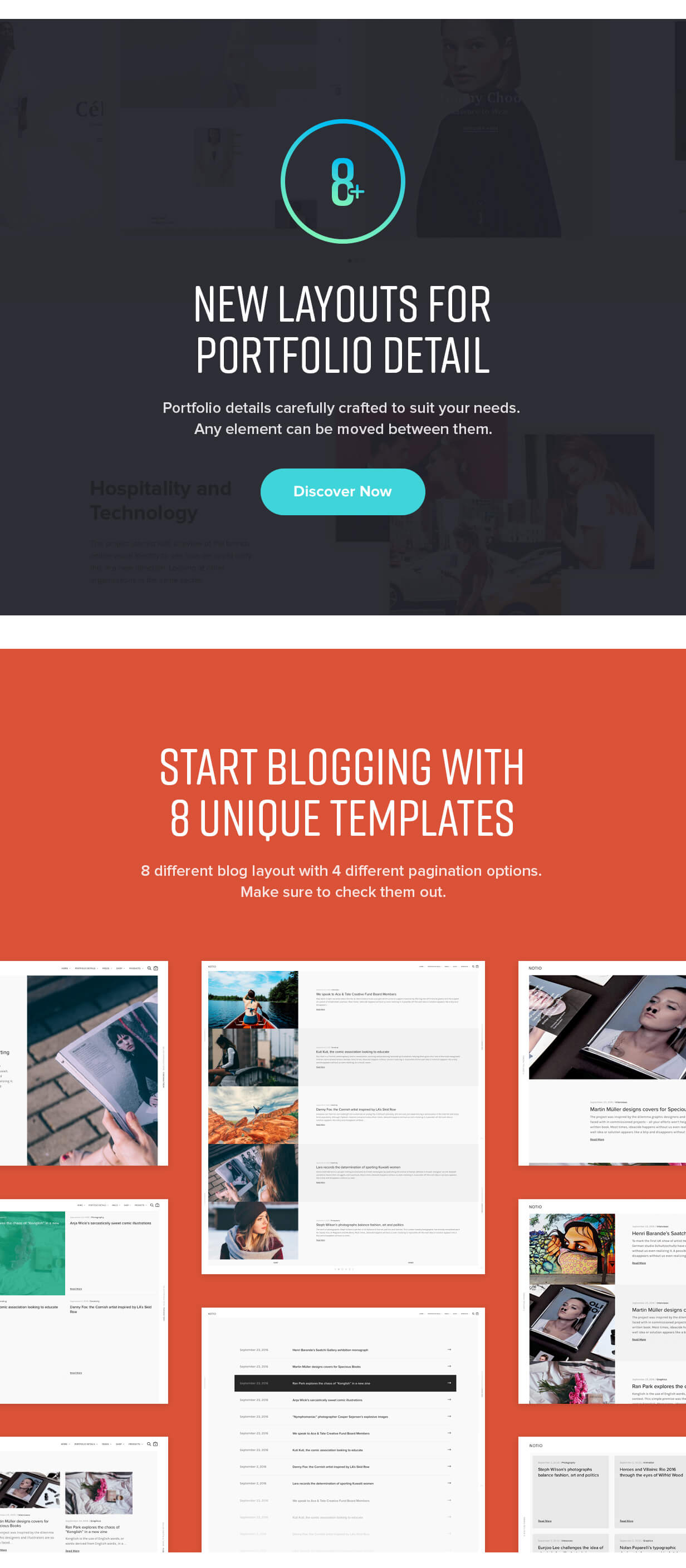 Ein visuell umwerfendes WordPress-Portfolio-Theme