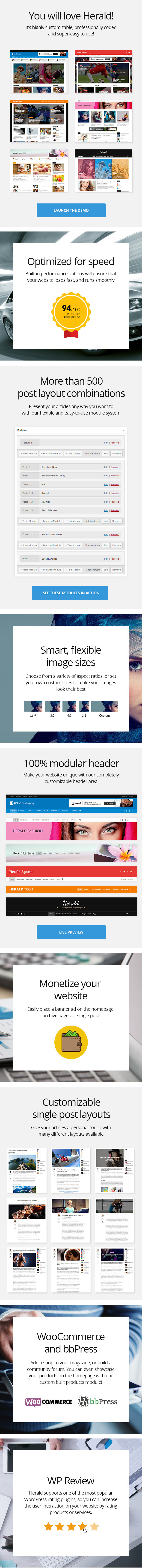Herald - Nachrichtenportal & Magazin WordPress Theme