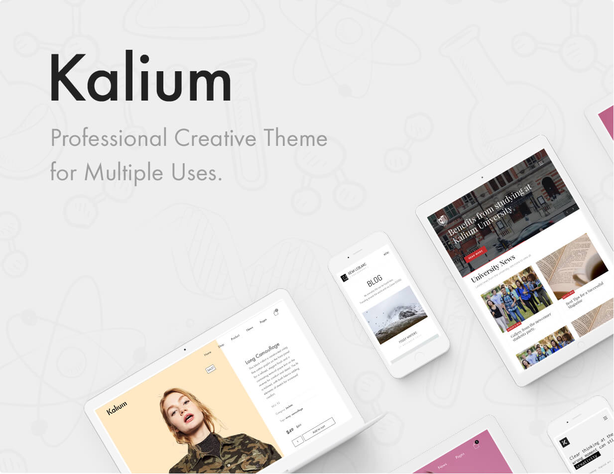 Kalium - Professionelles Kreativthema für mehrere Zwecke