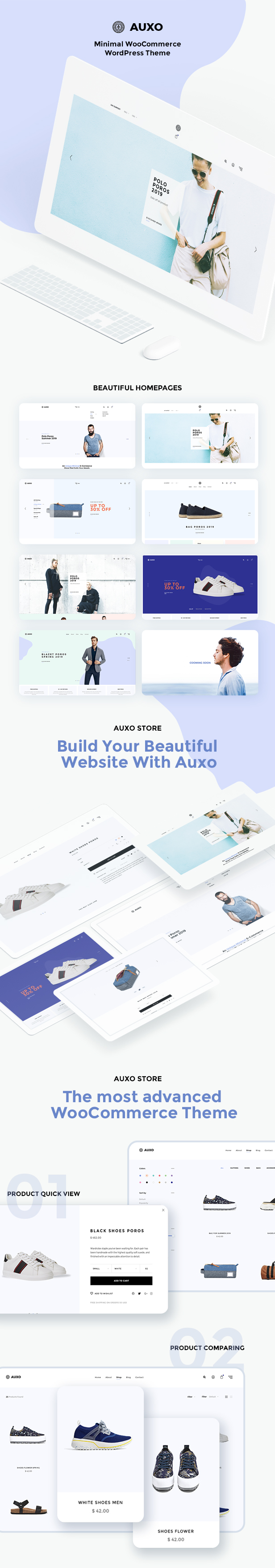 Auxo - Minial WooCommerce Shopping WordPress Theme - 9