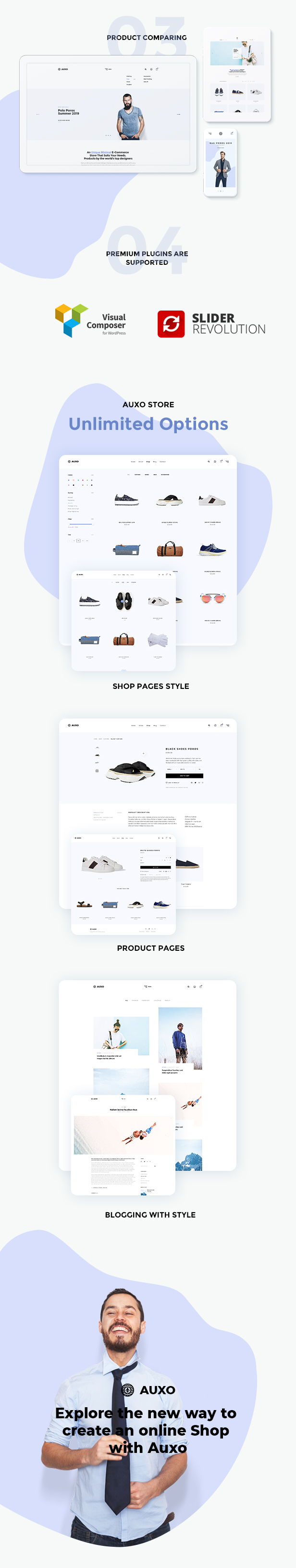Auxo - Minial WooCommerce Shopping WordPress Theme - 10