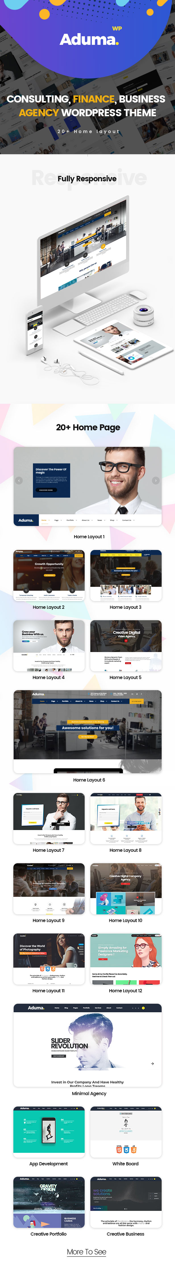 Aduma - Beratung, Finanzen, Business WordPress Theme - 2