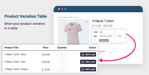 Woo Product Table Pro - Lösung zum Anzeigen der WooCommerce-Produkttabelle - 7