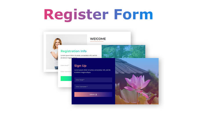 Sina Extension - Registrierungsformular