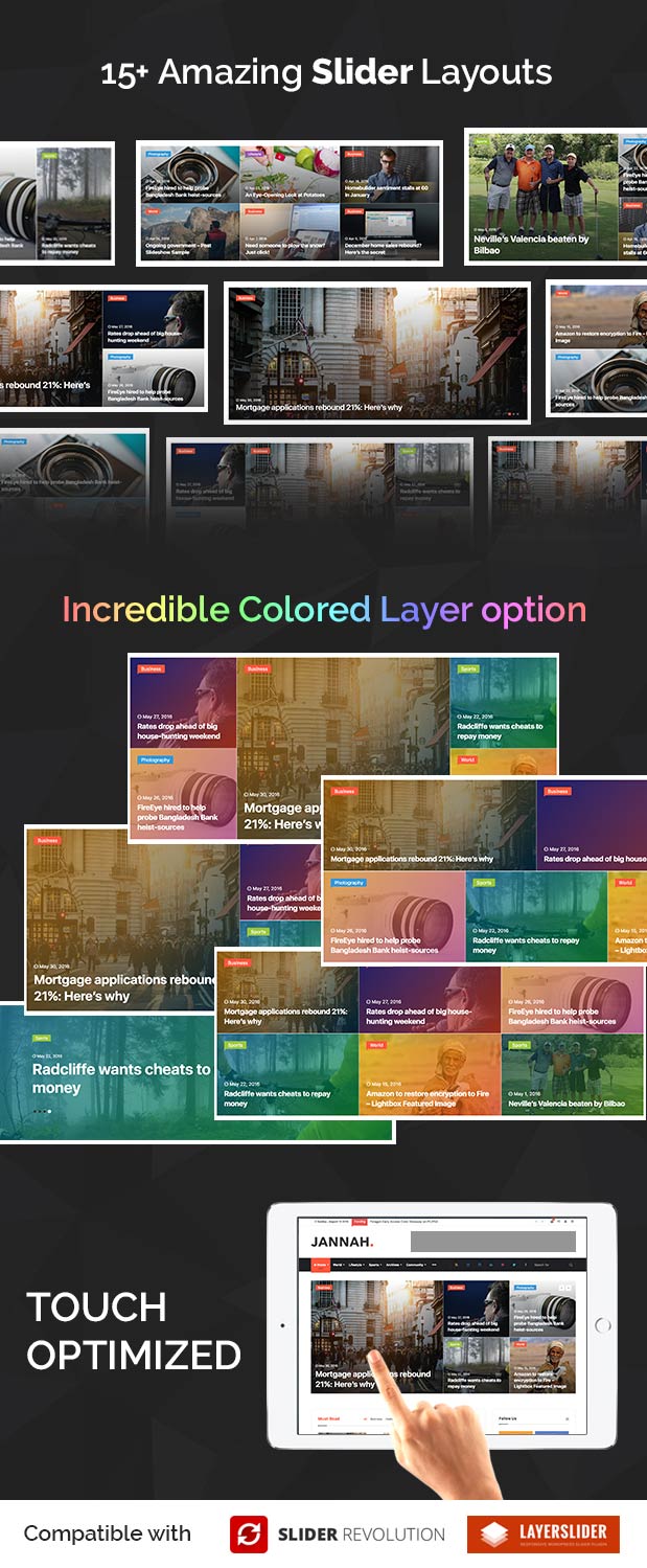 Erstaunliche Slider-Optionen