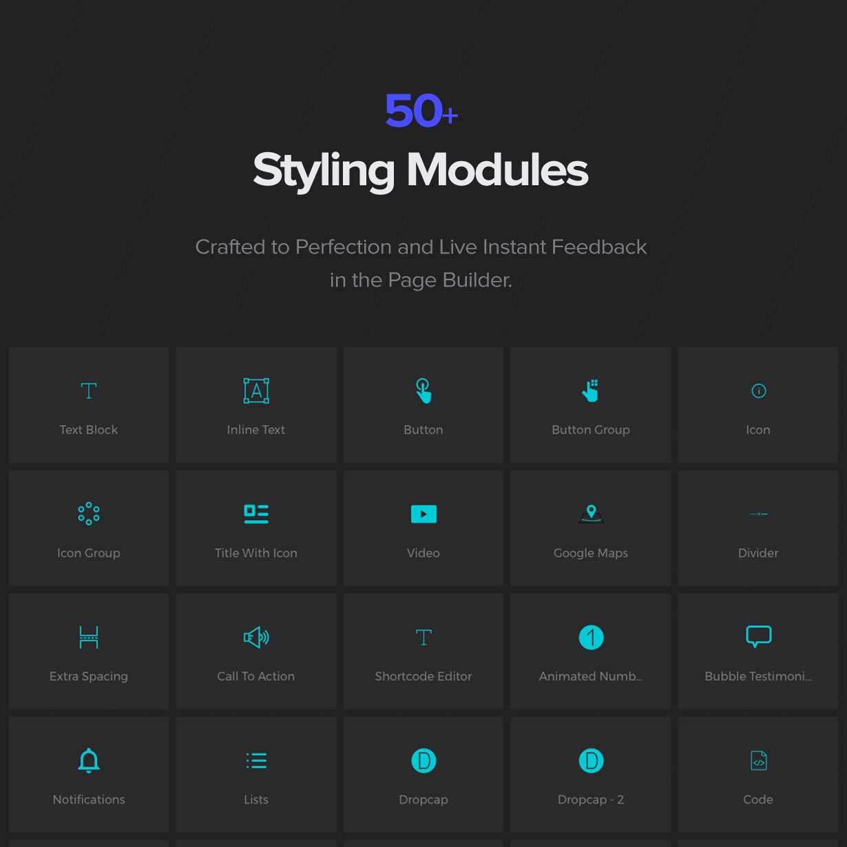 Über 50 Styling-Module