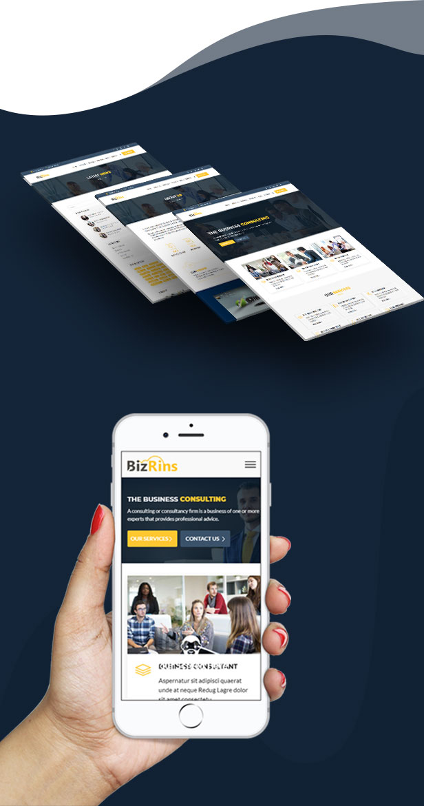 Bizrins - Beratung Business WordPress Theme