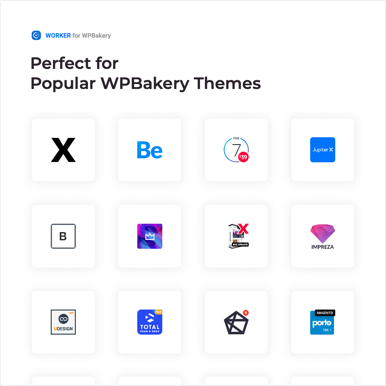 Worker-Widget - Perfekt für beliebte WPBakery-Themen