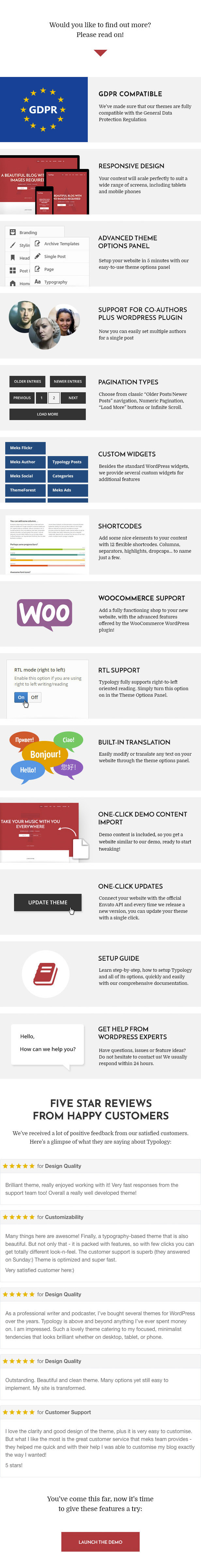 Typologie - Textbasiertes Minimal WordPress Blog Theme
