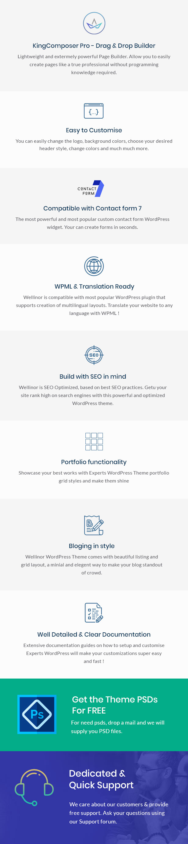 Wellinor - Unternehmensberatung WordPress Theme - 2