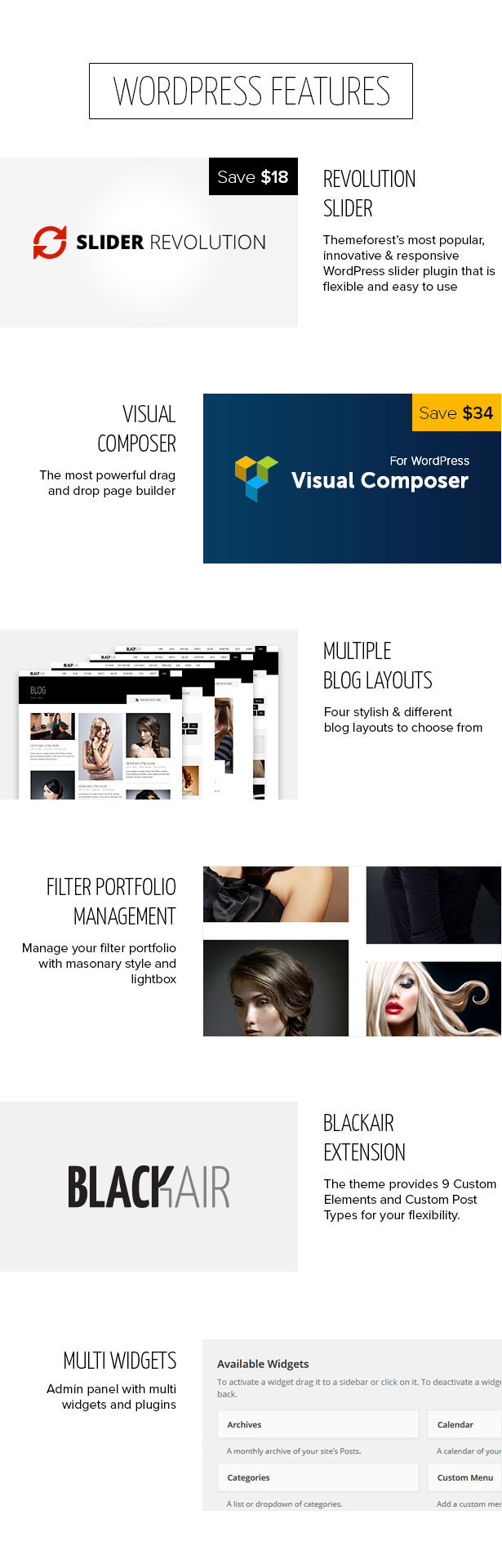 Blackair - One Page WordPress Theme für den Hair & Beauty Salon - 9