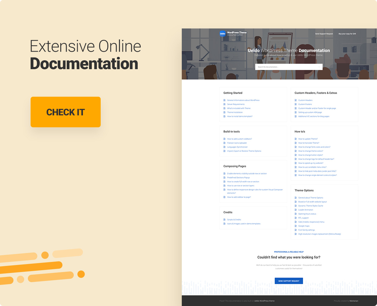 Online-Dokumentation zum Ueldo Multi-Purpose WordPress-Theme