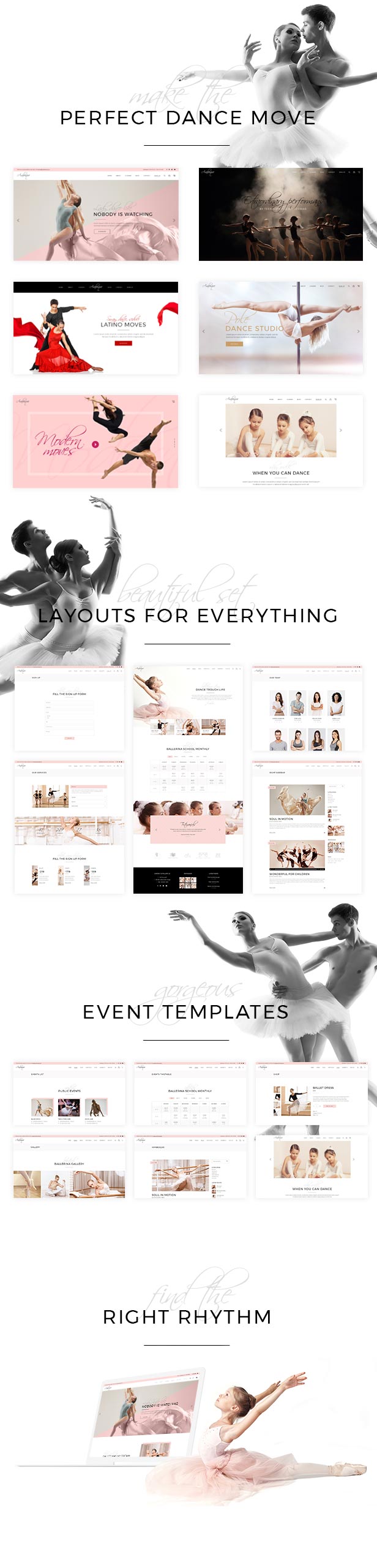 Arabesque - Modern Ballet School und Dance Studio Theme - 1