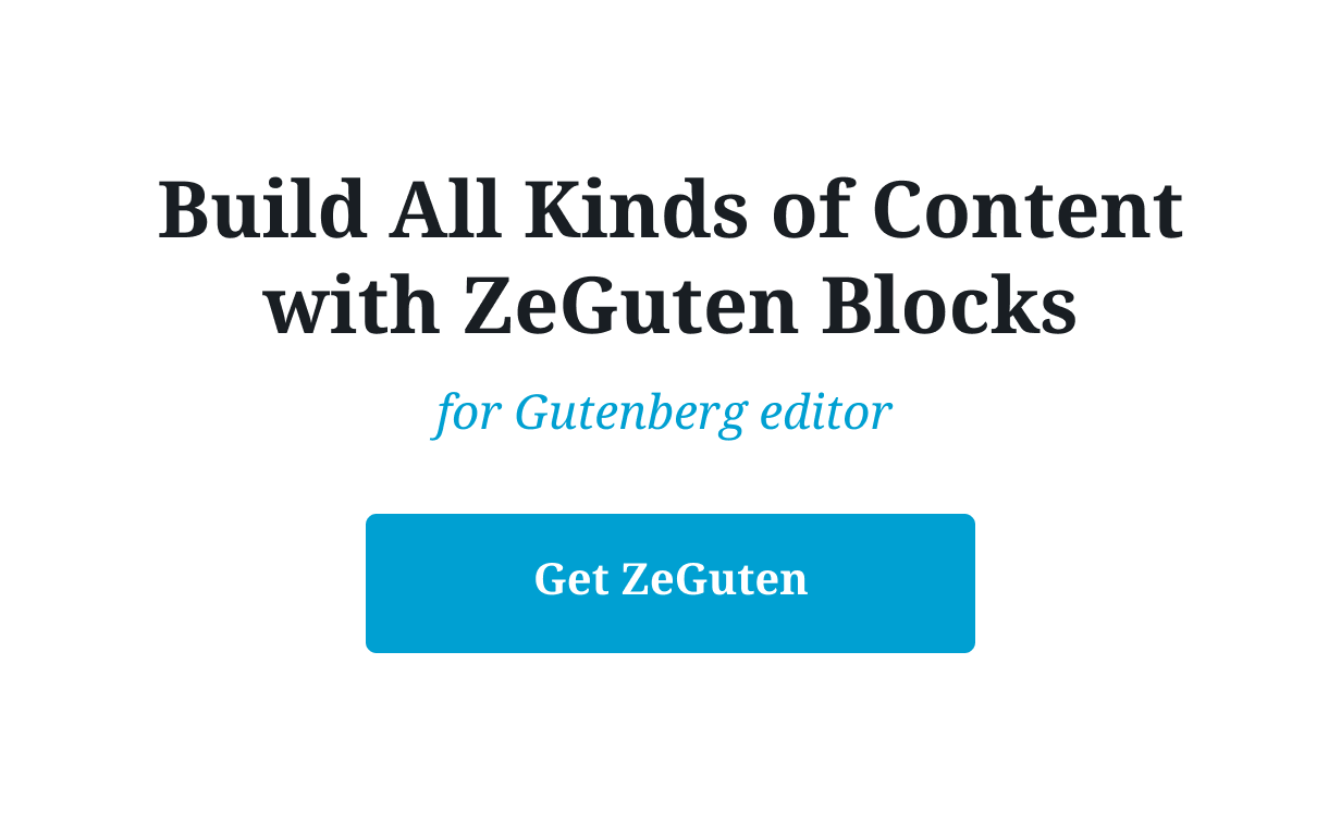 ZeGuten - Blöcke für Gutenberg - 9