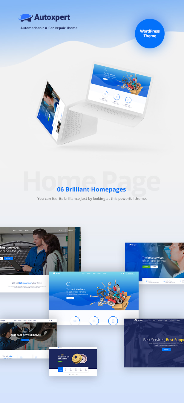 AutoService - Ein WordPress-Theme für Autoreparaturdienste und Automechanik - 1
