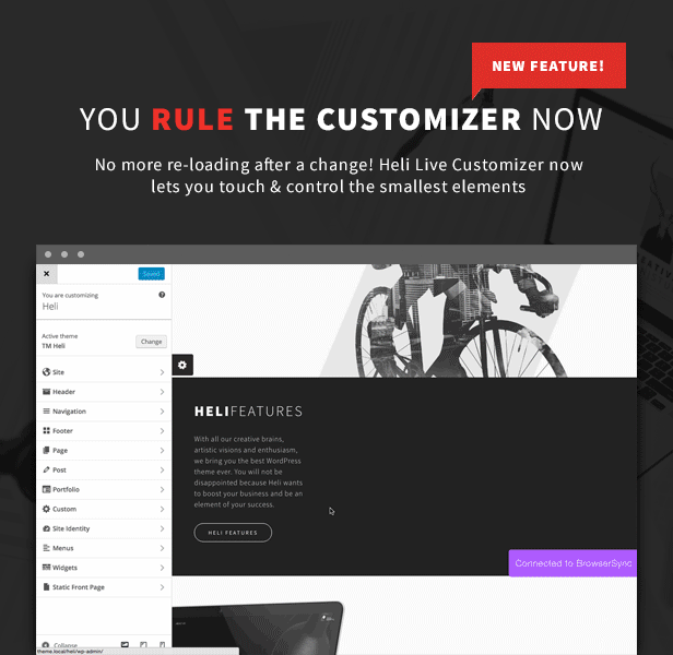 Minimales kreatives Schwarzweiß-WordPress-Theme - Fast Customizer