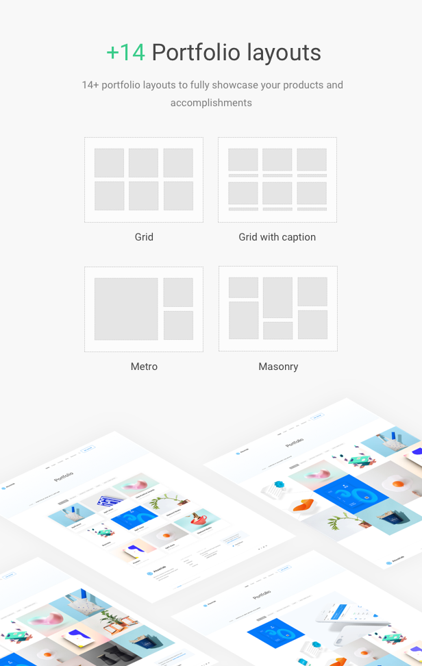 Startup WordPress Theme - Portfolio-Layouts ab 14 Jahren