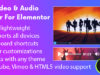 AZ Video und Audio Player Addon für Elementor