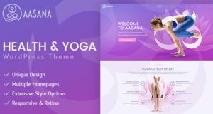 Aasana – Gesundheit und Yoga WordPress Vorlage