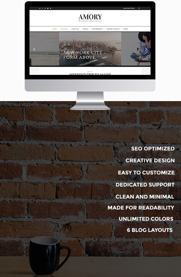Amory - Ein responsives WordPress Blog Theme - 2