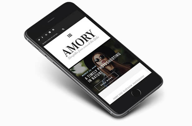 Amory - Ein responsives WordPress Blog Theme - 3
