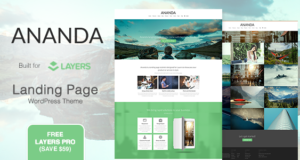Ananda – Landing Page WordPress Vorlage