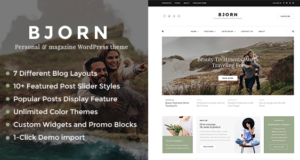 Björn – Responsive WordPress Personal Blog Template