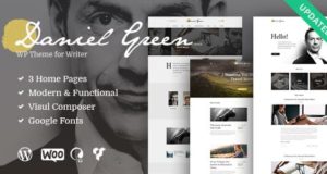 Blog für Schriftsteller und Journalisten mit Bookstore WordPress Template