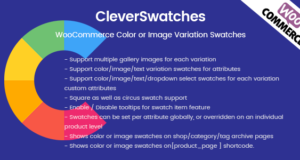 CleverSwatches – WooCommerce-Farb- oder Bildvariationsmuster
