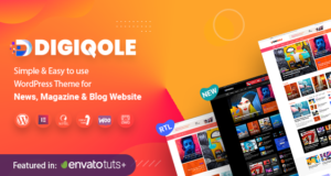 Digiqole – Nachrichtenmagazin WordPress Vorlage