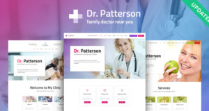 Dr.Patterson | Medizin & Gesundheitswesen Arzt WordPress Template