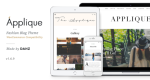 Fashion Blog Template – Applique