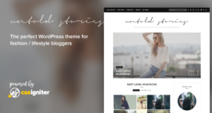 Fashion Blog Vorlage – Untold Stories