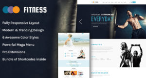 Fitness – Fitnessstudio & Yoga WordPress Vorlage