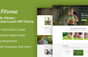 Fitzeous – Persönliches Fitnesstrainer WordPress Vorlage