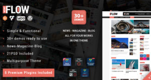 Flow News – Magazin und Blog WordPress Vorlage