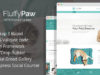 FluffyPaw - WordPress-Layout für Tierklinik & Pet Care Center.