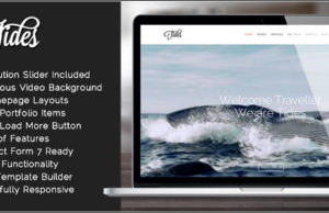 Gezeiten – Fullscreen Video One-Page WordPress Template