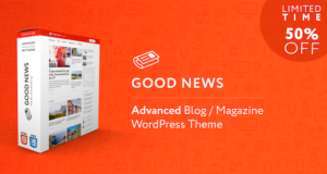 GoodNews – Blog & Magazin WordPress Vorlage